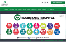 Tablet Screenshot of hashmanis.com.pk